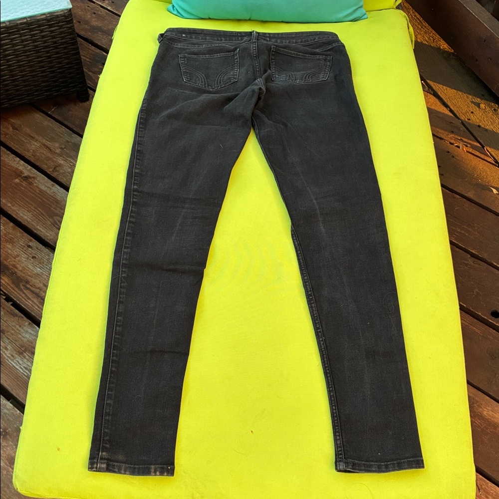 Hollister women’s super skinny black jeans sz11L W 30 L 33